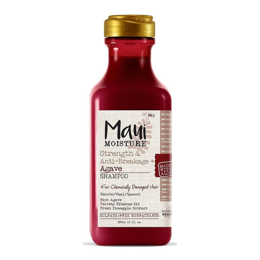 Maui Moisture, Maui Moisture Agave Shampoo, shampooing fortifiant, shampooing anti‑casse, shampooing cheveux abîmés, shampooing hydratant sans sulfate, Maui Moisture Maroc, shampooing naturel, soin cheveux cassants, shampooing aloe vera, beautyfamily.ma