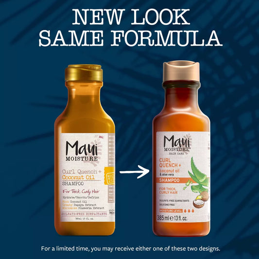 MAUI CURL QUENCH + COCONUT OIL SHAMPOO 385ML