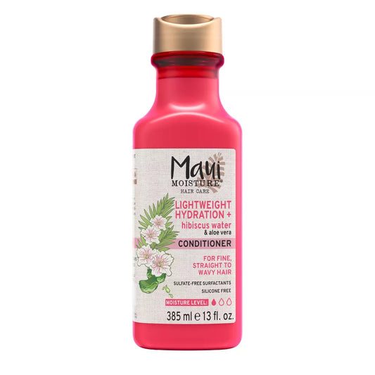 Maui Moisture, Maui Moisture Hibiscus Water Conditioner, après-shampooing hydratant cheveux, après-shampooing hibiscus, après-shampooing tous types de cheveux, conditionneur hydratation légère, Maui Moisture Maroc, après-shampooing sans sulfate, après-shampooing naturel, démêlant cheveux légers, beautyfamily.ma
