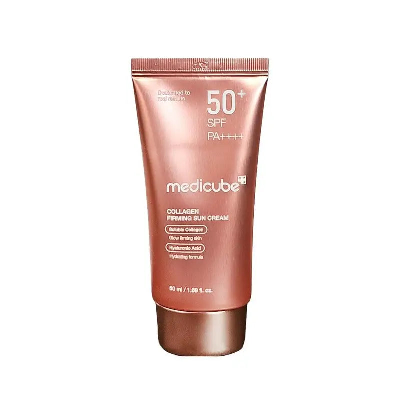 crème solaire visage, crème solaire anti-âge, SPF 50+, PA++++, medicube, medicube maroc, protection solaire coréenne, crème collagène, skincare coréen, cosmétique coréenne, crème raffermissante, crème solaire hydratante, soin solaire anti-rides, beautyfamily.ma, crème solaire peau sensible
