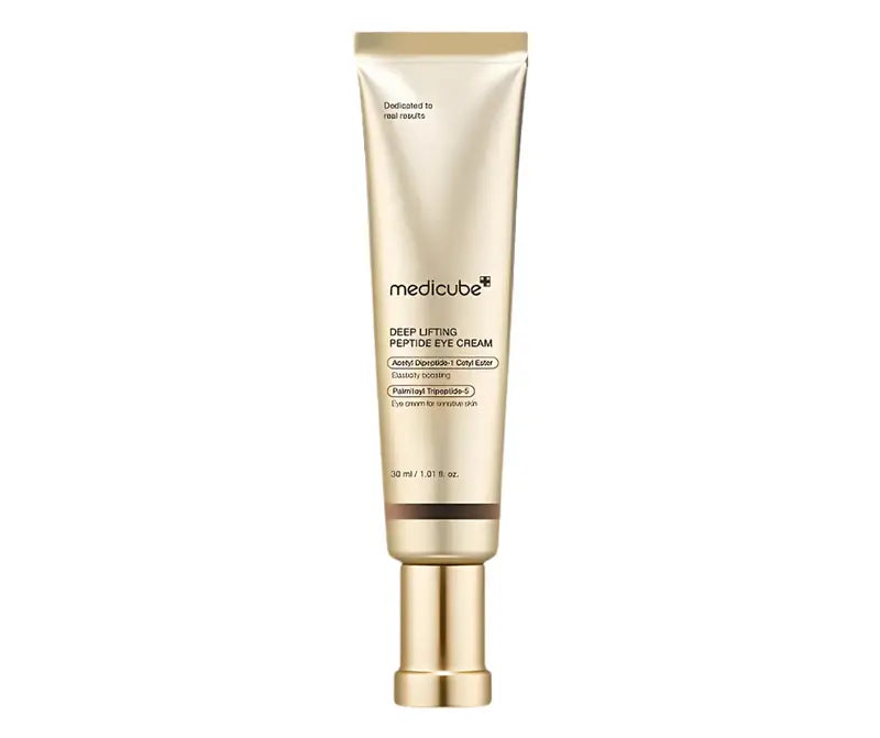 Medicube, contour des yeux, crème anti-rides yeux, peptides, niacinamide, acide hyaluronique, lifting yeux, soins anti-âge, soin fermeté yeux, hydratation yeux, collagène, soins visage Maroc, beautyfamily.ma