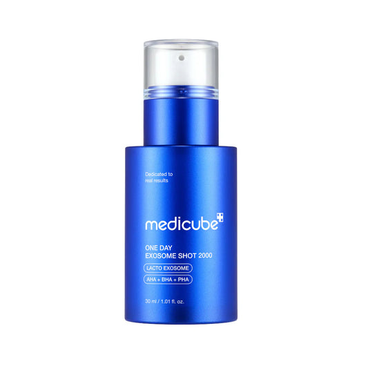 Medicube, exosome shot 2000, sérum pores, micro‑aiguilles visage, niacinamide, PHA exfoliant, soins peau acnéique, teint uniforme, sérum anti-âge coréen, anti-pores dilatés, soins visage Maroc, beautyfamily.ma, skincare K-beauty