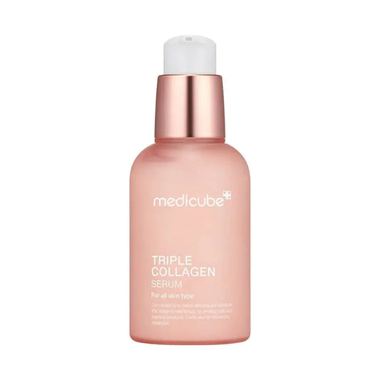 medicube triple collagen serum, sérum collagène visage, soin anti-âge, sérum raffermissant, collagène peau, anti-rides efficace, hydratation intense visage, serum anti âge coréen, soin fermeté peau, beautyfamily Maroc