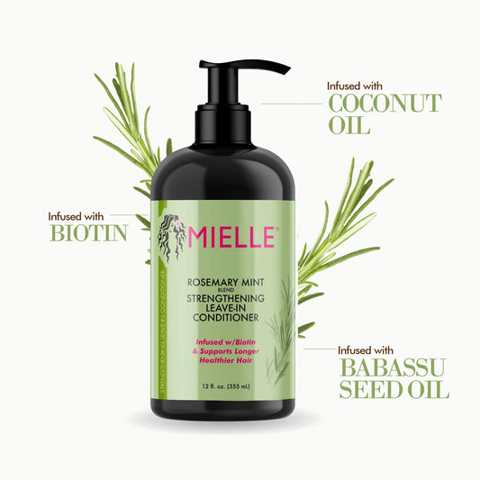 leave in conditioner mielle, soin sans rinçage cheveux, mielle romarin menthe, démêlant cheveux crépus, hydratant cheveux bouclés, soin capillaire biotine, mielle leave in maroc, beautyfamily.ma, mielle rosemary mint maroc, leave in naturel cheveux secs