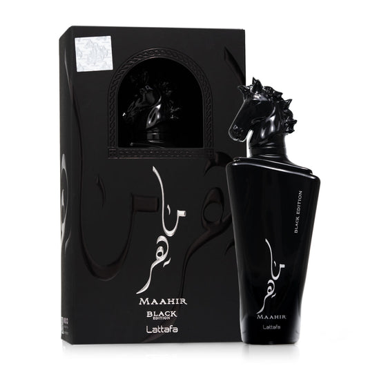 Maahir Black Edition Eau De Parfum Pour Homme - LATTAFA 100ml