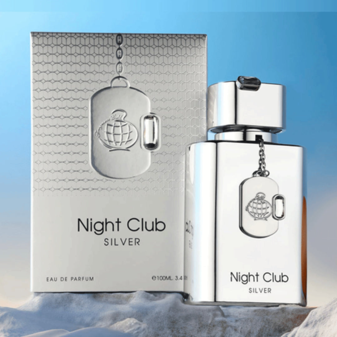 Night Club SILVER Eau De Parfum Fragrance World Pour Homme – 100ml
