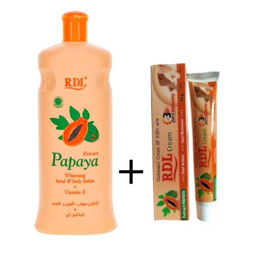 RDL PAPAYA Extract Whitening Hand Body Lotion & Spot Remover 5 days Cream