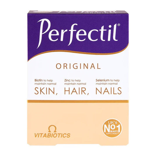 perfectil original maroc, complément peau cheveux ongles, vitamines cheveux, biotine zinc sélénium, beauté de l’intérieur, supplément capillaire, complément alimentaire peau, beautyfamily.ma, soin cheveux ongles peau, vitabiotics maroc