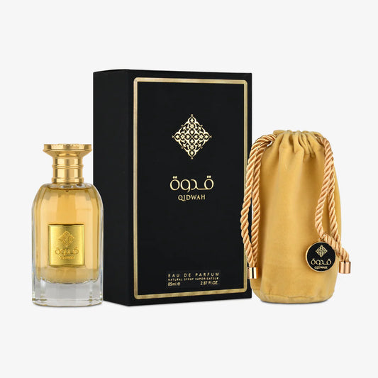AL QIDWAH , parfum unisexe, eau de parfum 100ml, Ard Al Zaafaran, parfum mixte oriental, parfum boisé épicé, parfum longue tenue, parfum homme femme, fragrance élégante, parfum mixte Maroc, acheter parfum en ligne Maroc, beautyfamily.ma
