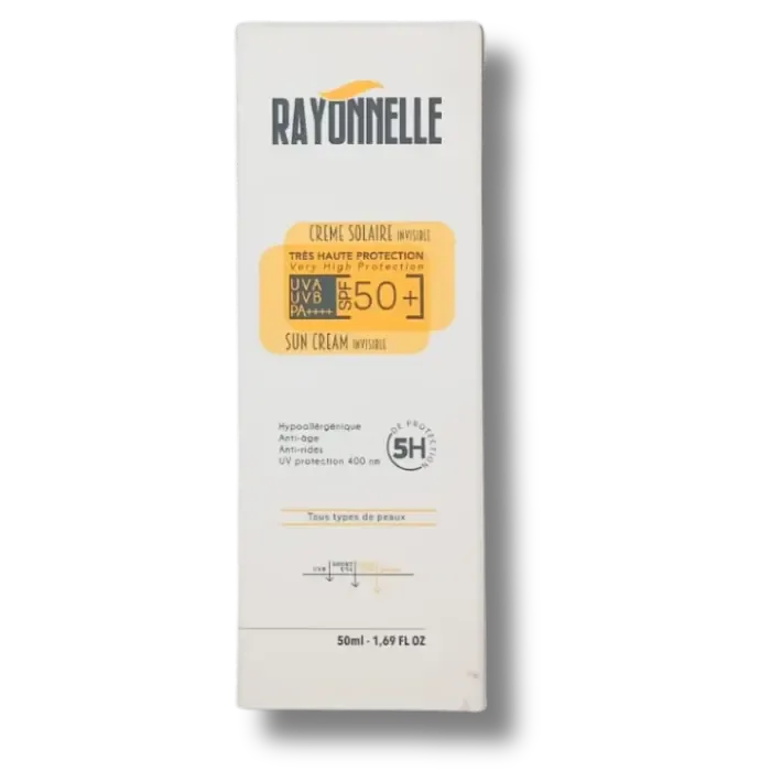 Rayonnelle | Ecran Solaire Tous Types de Peaux Invisible SPF50+