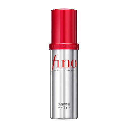Shiseido Fino Premium Touch Hair Oil, huile capillaire Shiseido, huile cheveux secs Japon, huile cheveux abîmés, soin capillaire réparateur, huile nourrissante cheveux, huile lissante cheveux, huile brillance cheveux, squalane cheveux, vitamine E cheveux, huile capillaire