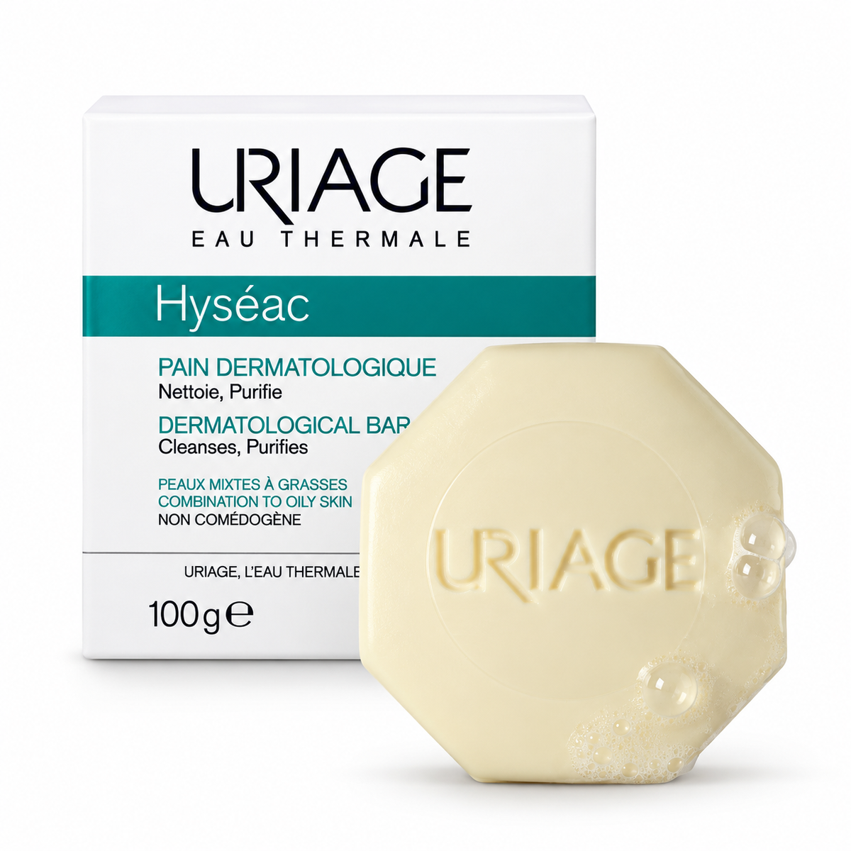 URIAGE HYSÉAC PAIN DERMATOLOGIQUE NETTOYANT PURIFIANT 100G