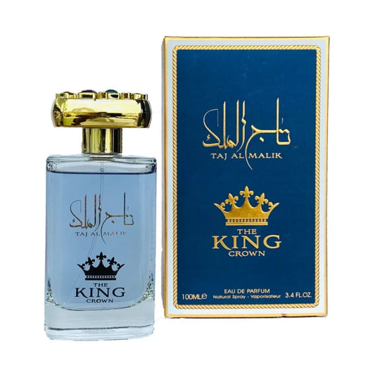 TAJ AL MALIK, parfum homme, eau de parfum 100ml, Ard Al Zaafaran, parfum oriental homme, parfum boisé, parfum épicé, parfum longue tenue, Dolce Gabbana King dupe, parfum masculin élégant, parfum arabe Maroc, beautyfamily.ma