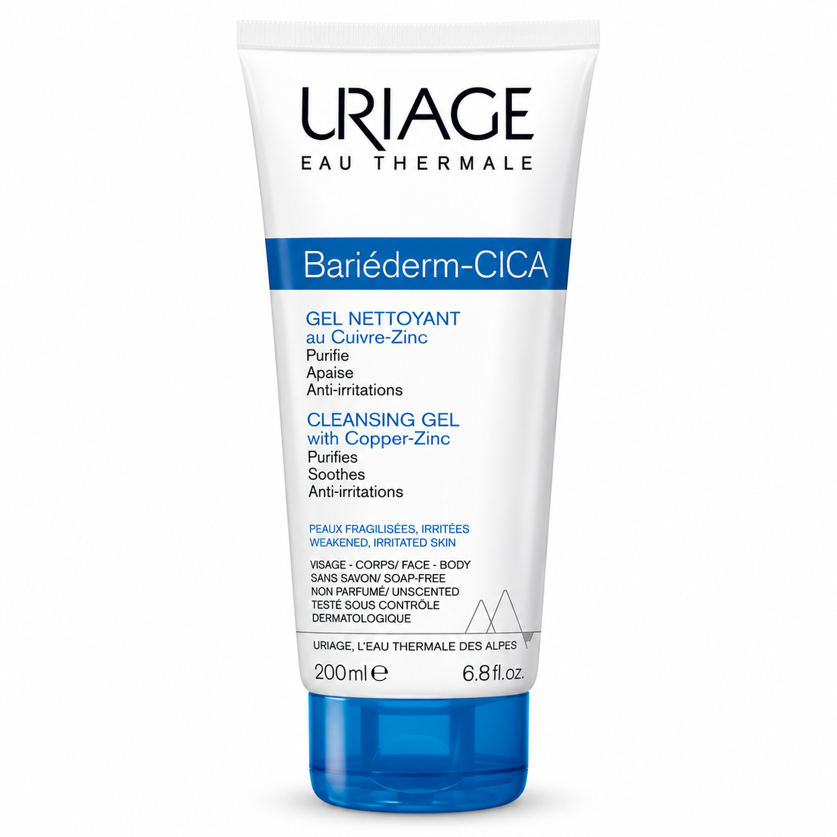 URIAGE BARIÉDERM-CICA GEL NETTOYANT AU CUIVRE-ZINC 200 ML