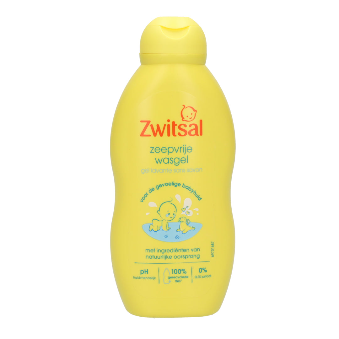 Zwitsal Gel Lavant Sans Savon Pour La Peau Sensible Des Bébés Flacon Pompe - 400ml-Gel Lavant