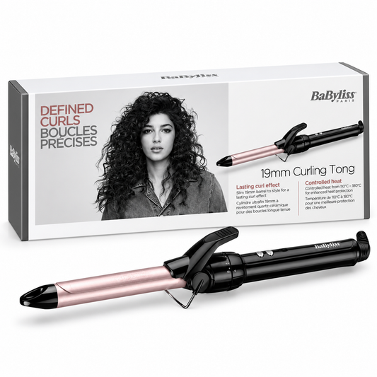 BABYLISS 19MM CURLING TONG FER À BOUCLER C319E