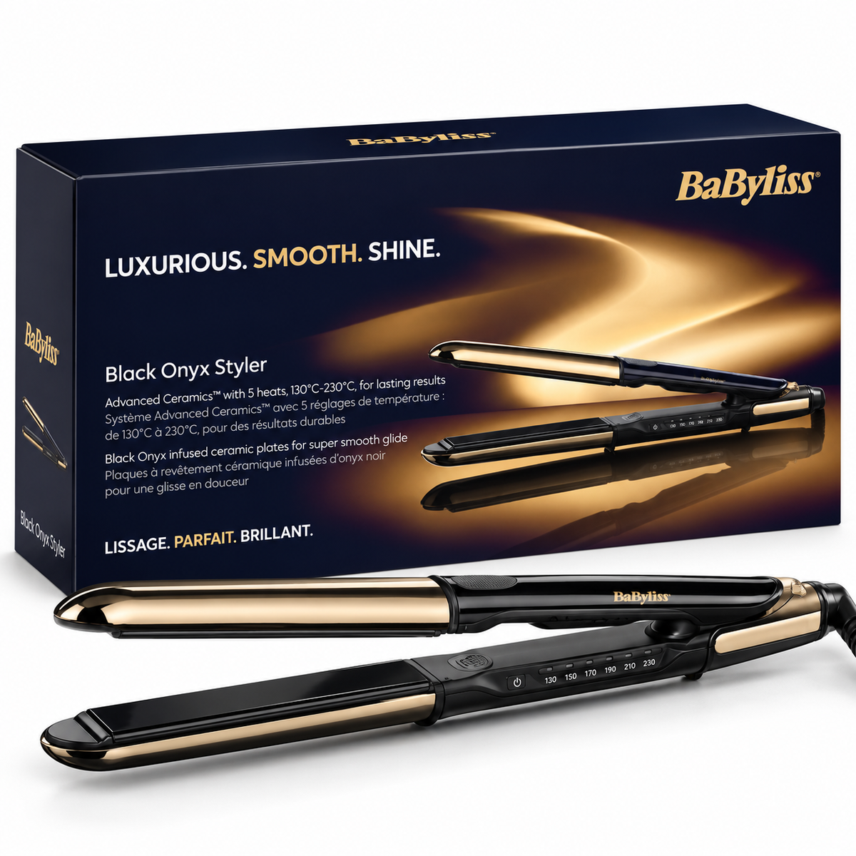 BABYLISS BLACK ONYX STYLER ST LISSEUR PROFESSIONNEL