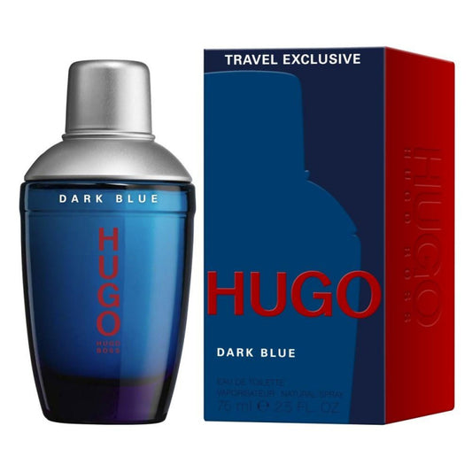 HUGO DARK BLUE EAU DE TOILETTE SPRAY 75 ML