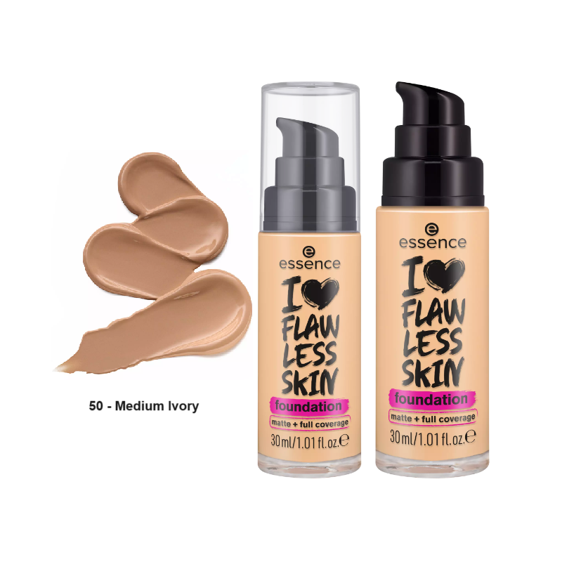 ESSENCE I LOVE FLAWLESS SKIN FOUNDATION 30ML