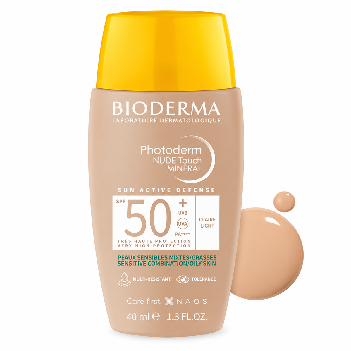 BIODERMA PHOTODERM NUDE TOUCH MINERAL SPF50+ CLAIRE 40ML