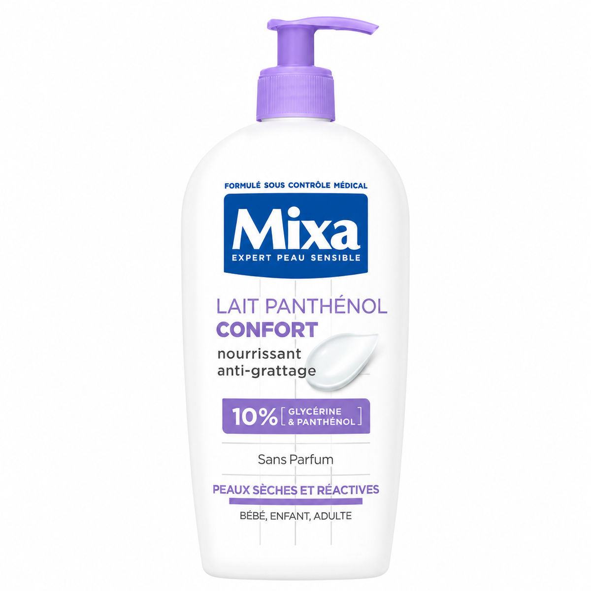 MIXA EXPERT PEAU SENSIBLE LAIT PANTHÉNOL CONFORT 400ML