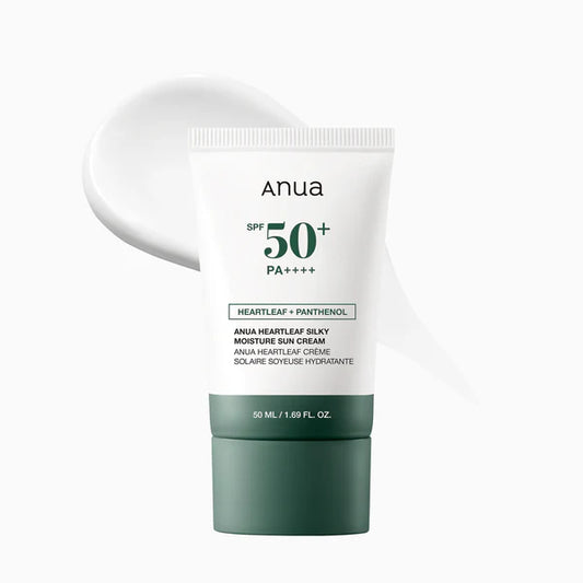 ANUA HEARTLEAF SILKY MOISTURE SUN CREAM SPF 50+ PA++++ 50ML