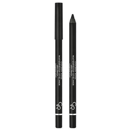 GOLDEN ROSE EYELINER WATERPROOF LONG & SOFT ULTRA BLACK