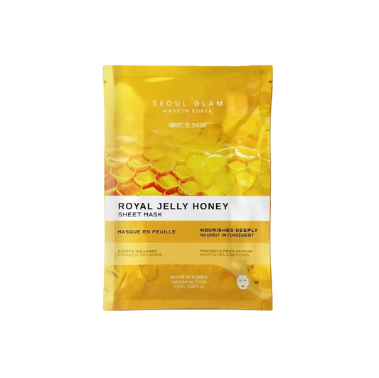 SEOUL GLAM ROYAL JELLY HONEY SHEET MASK 25ML-Masques feuilles
