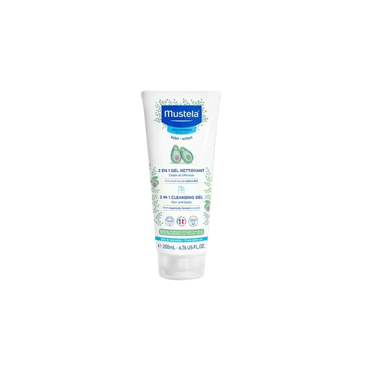 MUSTELA 2 EN 1 GEL NETTOYANT A L’AVOCAT 200ML