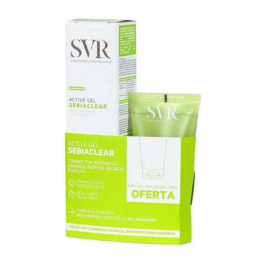 SVR SEBIACLEAR GEL ACTIVE 40 ML = GEL MOUSSANT 55ML OFFERT