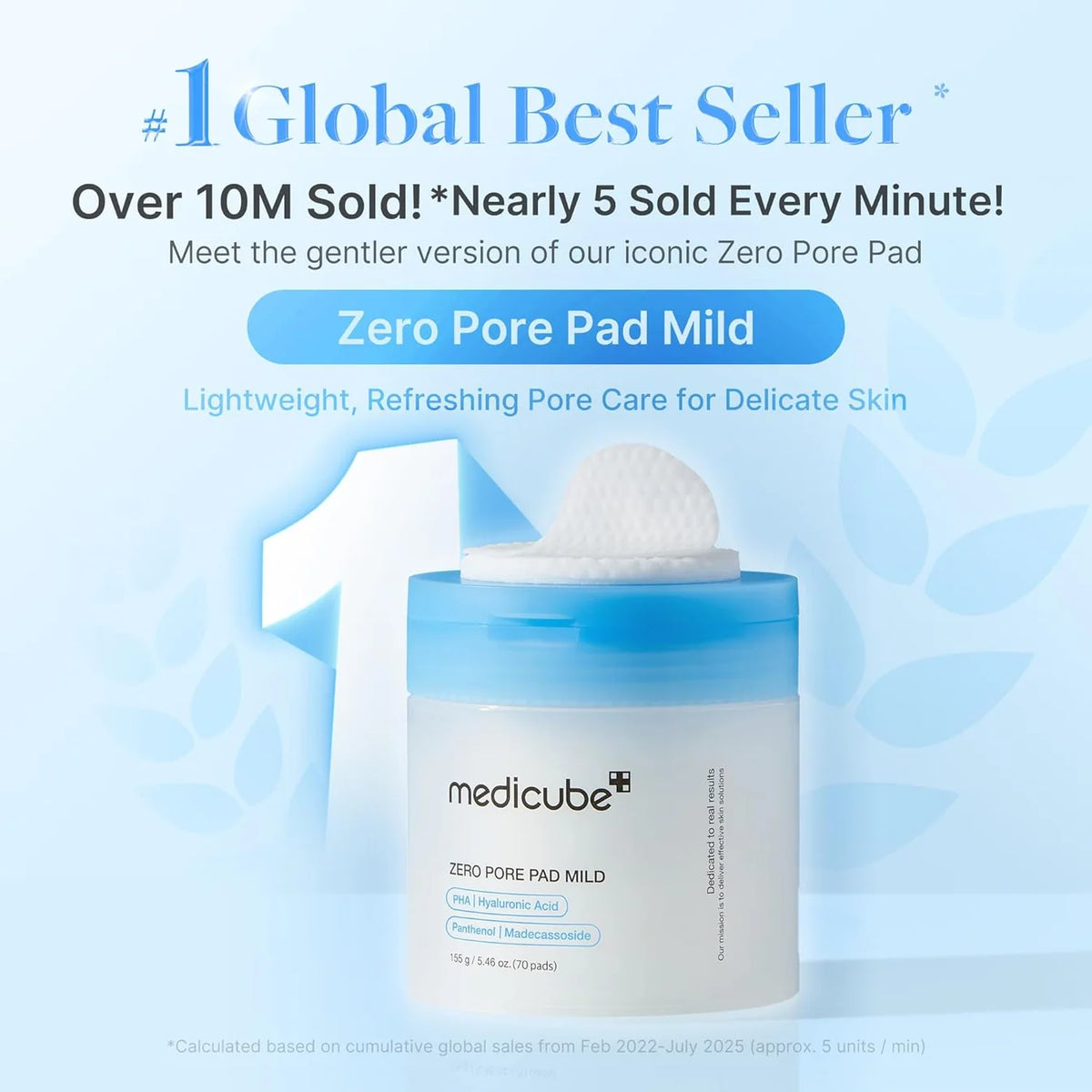 MEDICUBE ZERO PORE PAD MILD 70PADS 155G