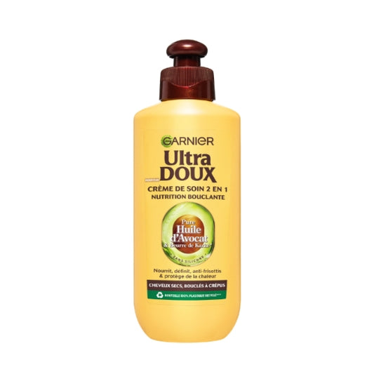 CRÈME NUTRITION CHEVEUX TRÈS SECS AVOCAT KARITÉ SANS RINÇAGE ULTRA DOUX