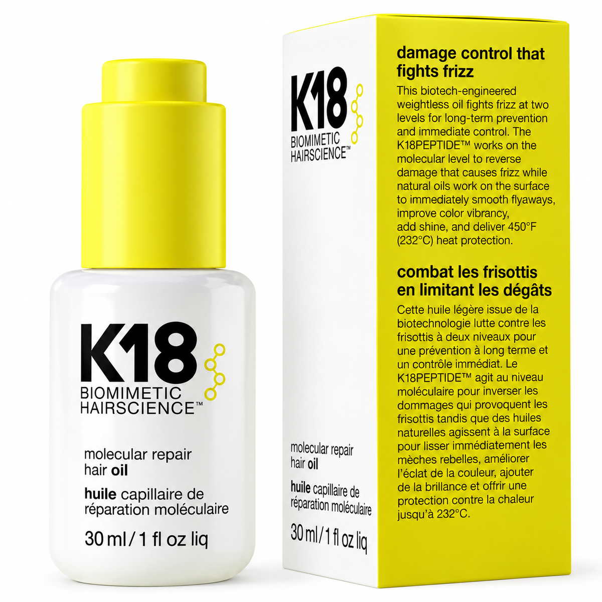 K18 MOLECULAR REPAIR HAIR OIL 30 ML