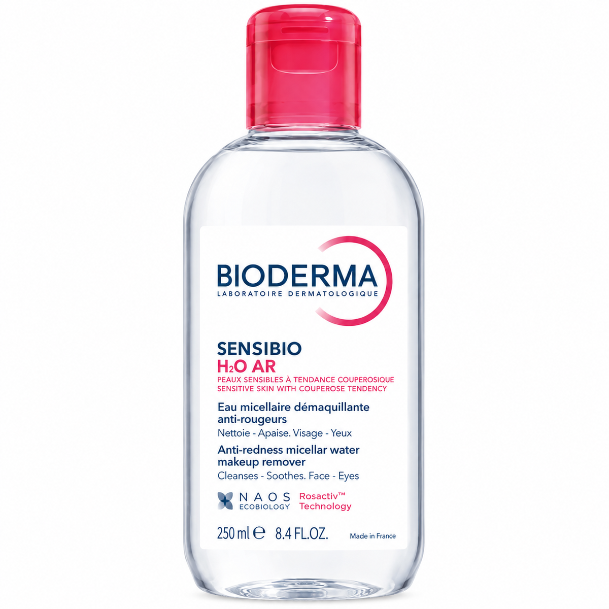 BIODERMA SENSIBIO H₂O AR EAU MICELLAIRE ANTI-ROUGEURS 250ML