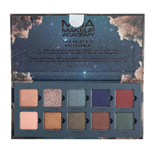 MUA 10 SHADE EYESHADOW PALETTE – NOCTURNAL