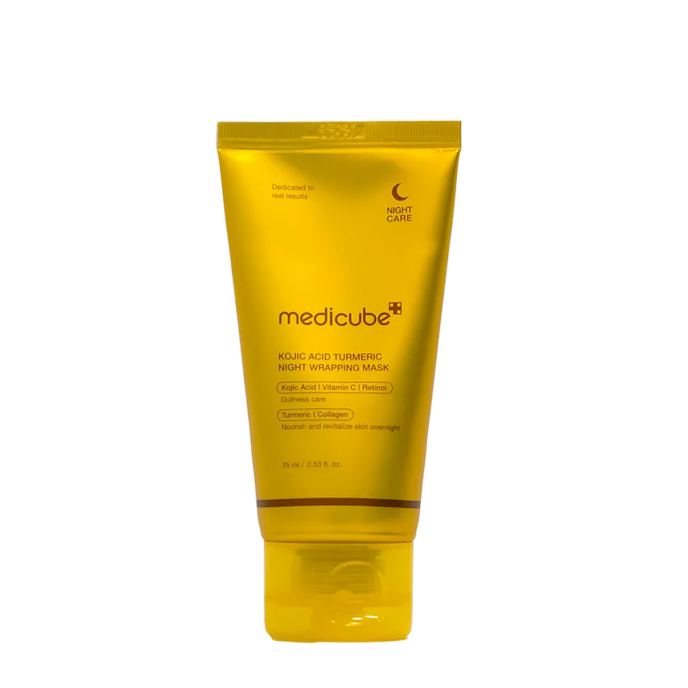 MEDICUBE KOJIC ACID TURMERIC NIGHT WRAPPING MASK 75ML