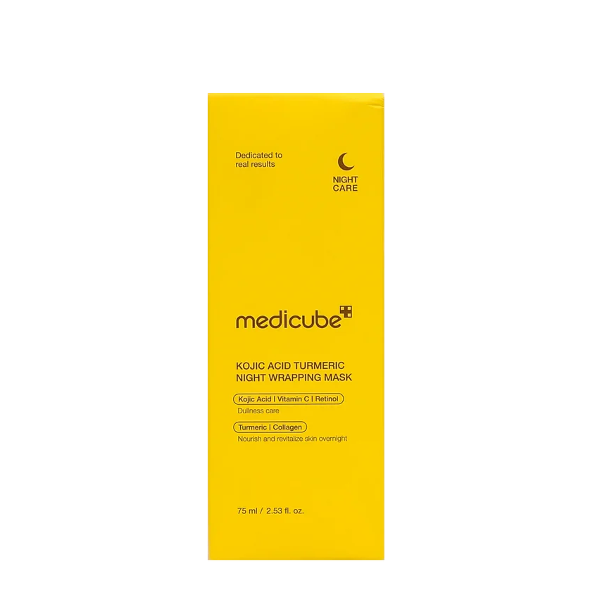 MEDICUBE KOJIC ACID TURMERIC NIGHT WRAPPING MASK 75ML