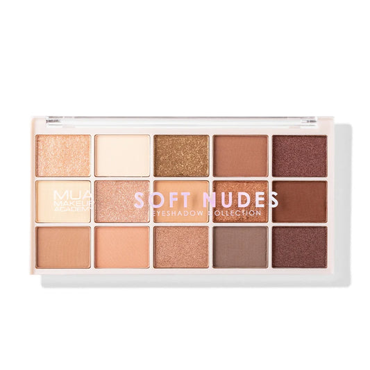 MUA 15 SHADE EYESHADOW PALETTE – SOFT NUDES
