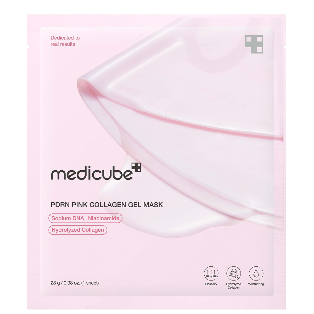MEDICUBE PDRN PINK COLLAGEN JELLY GEL MASK 28G-Masques feuilles
