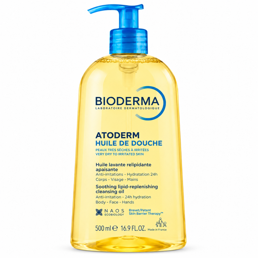 BIODERMA ATODERM HUILE DE DOUCHE HUILE LAVANTE RELIPIDANTE APAISANTE 500ML