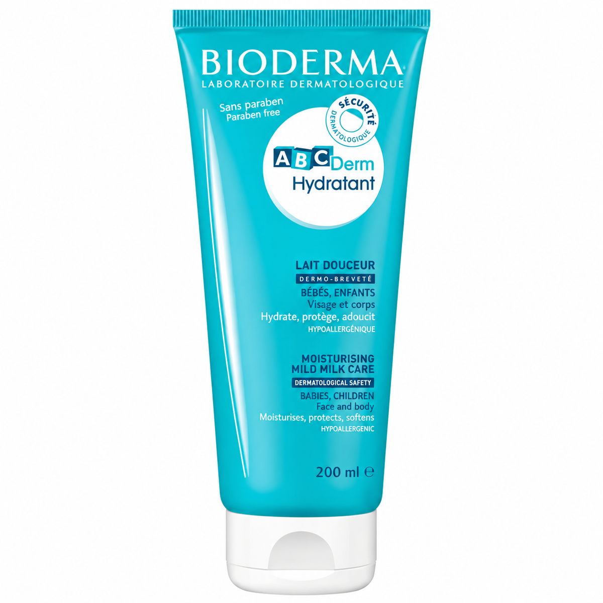 BIODERMA ABCDERM HYDRATANT LAIT DOUCEUR VISAGE ET CORPS 200ML