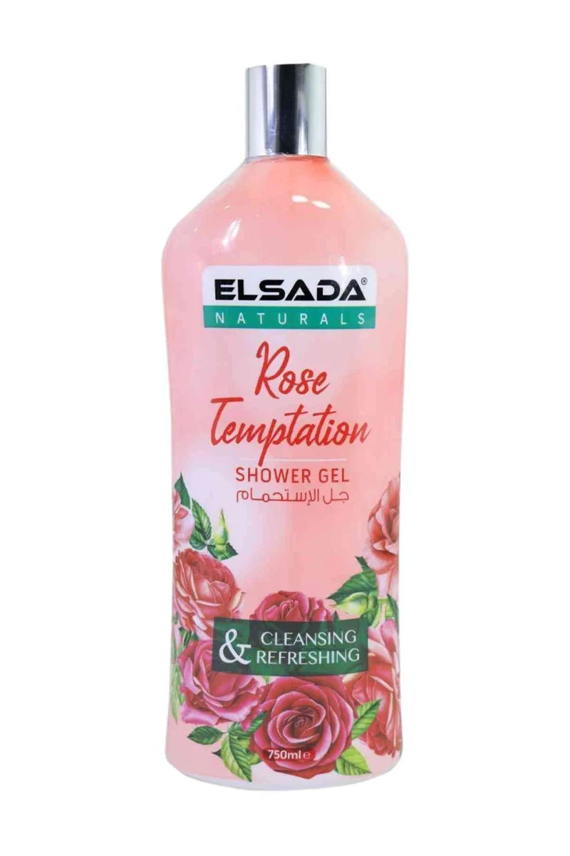 ELSADA NATURALS ROSE TEMPTATION SHOWER GEL 750ML