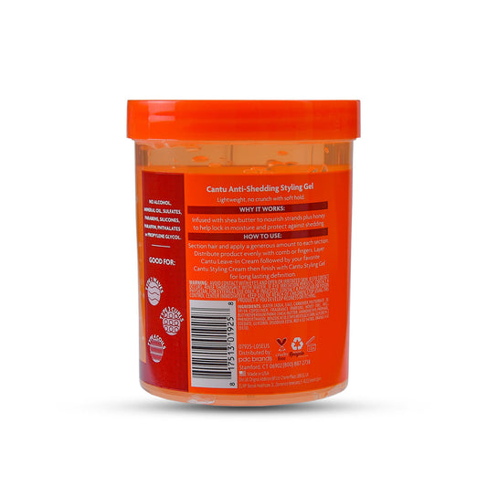 CANTU ANTI-SHEDDING STYLING GEL WITH HONEY 524G