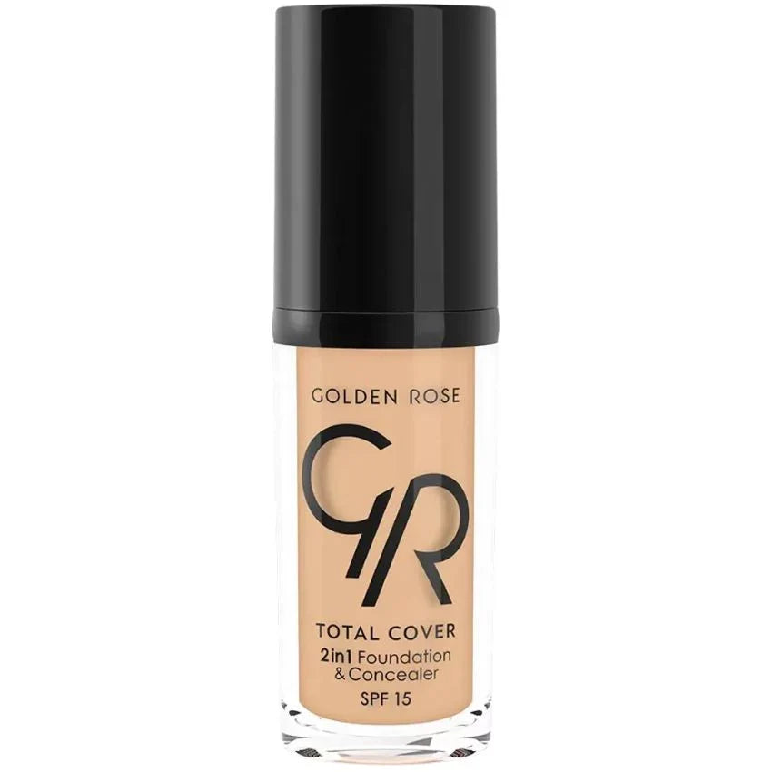 GOLDEN ROSE TOTAL COVER 2IN1 FOUNDATION & CONCEALER