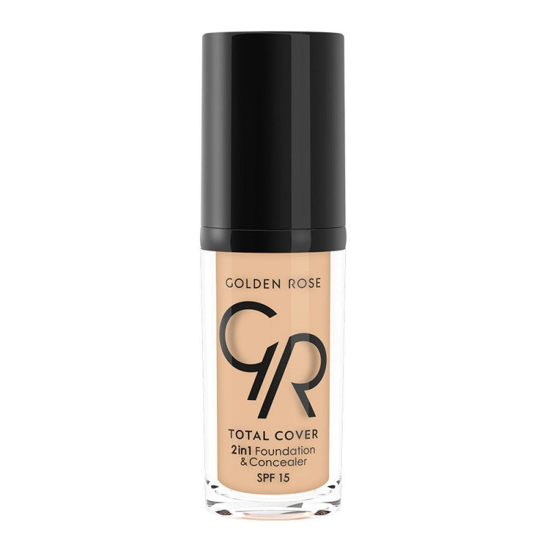 GOLDEN ROSE TOTAL COVER 2IN1 FOUNDATION & CONCEALER