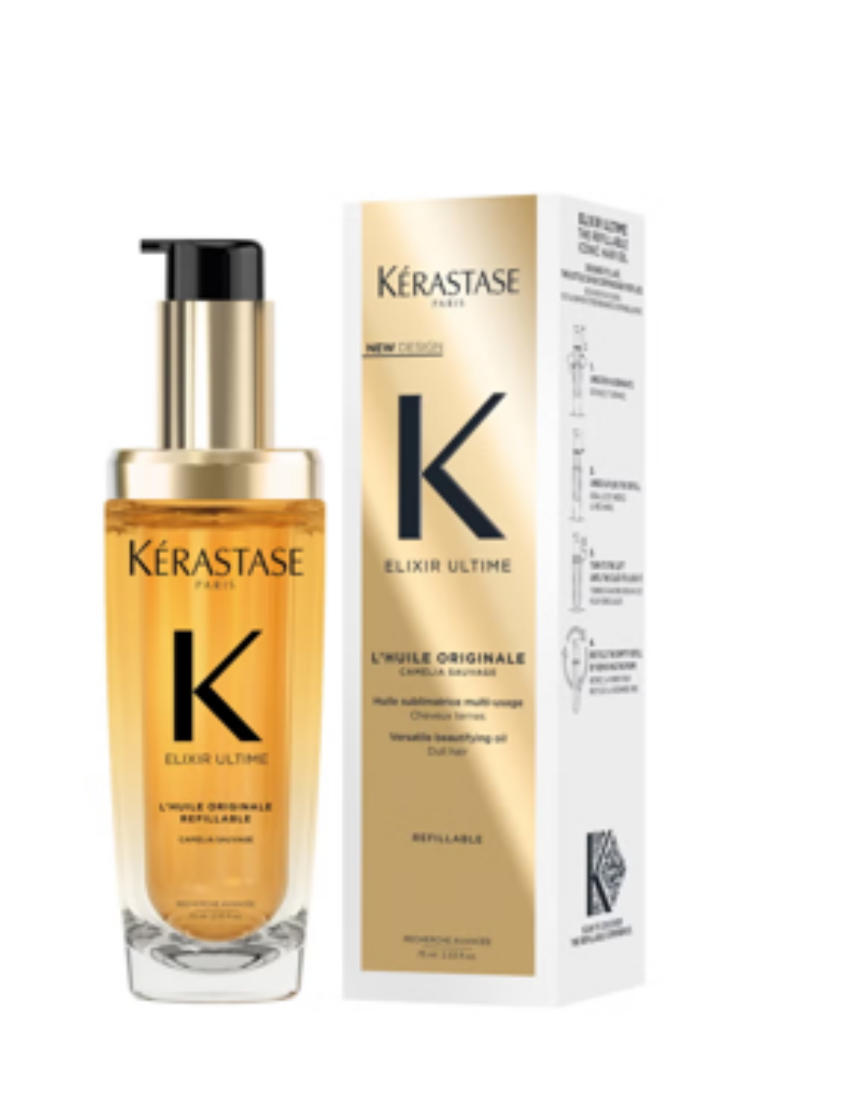 KERASTASE ELIXIR ULTIME HUILE ORIGINALE RECHARGEABLE 75 ML