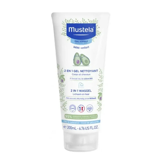MUSTELA 2 EN 1 GEL NETTOYANT A L’AVOCAT 200ML