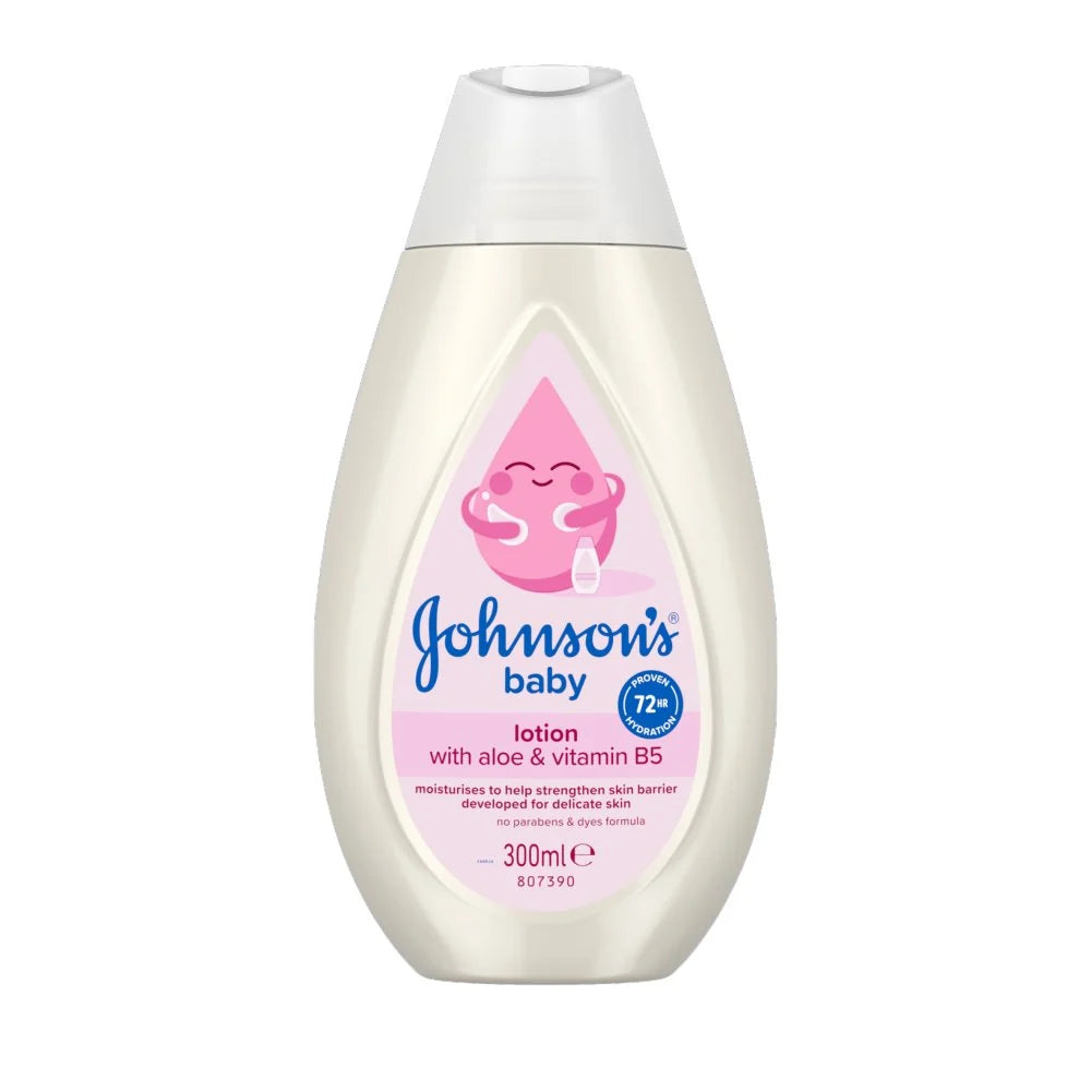 JOHNSON'S LOTION POUR BÉBÉ L'ALOÈS ET DE LA VITAMINE B5  DE 300 ML
