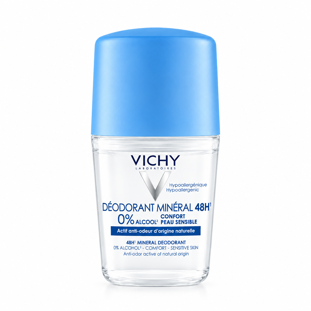 VICHY DÉODORANT MINÉRAL 48H 0% ALCOOL PEAUX SENSIBLES 50 ML