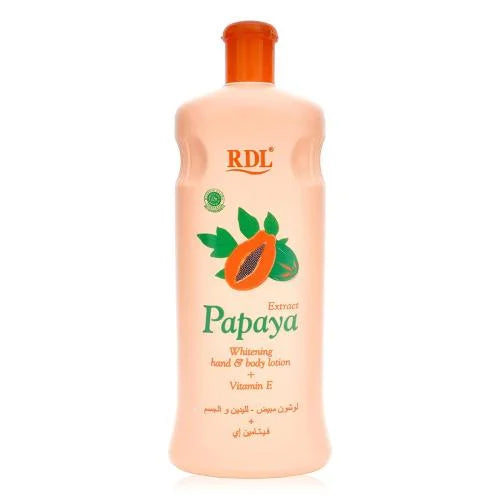 RDL PAPAYA & VITAMIN E WHITENING HAND & BODY LOTION - 600ML